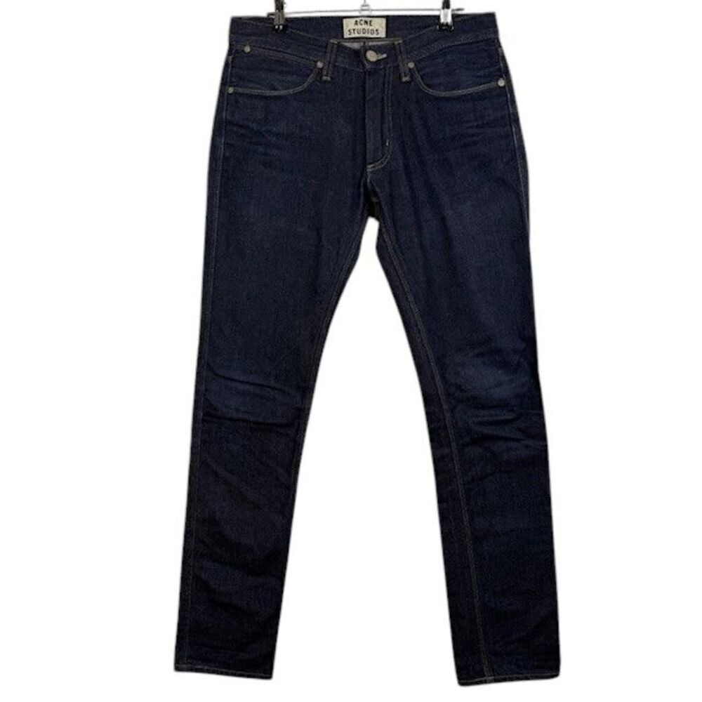 ACNE Studios Max New Raw Indigo Jeans Men's Blue Jeans Size 29‎ x 32